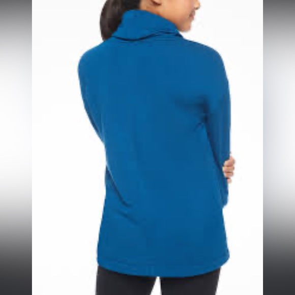 Athleta Girl Just for Funnel Neck in Peacock Blue size L / 12 - Picture 2 of 14